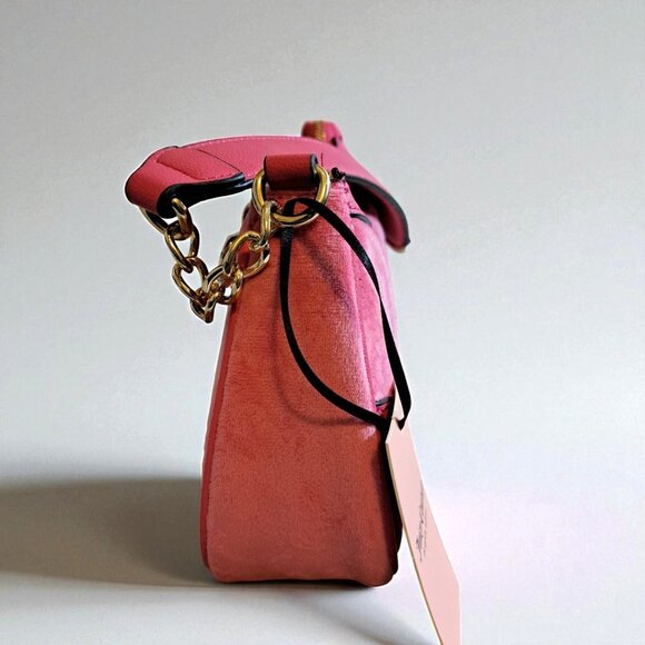 Juicy Couture Free Love Heritage Shoulder Bag Hot Pink NWT - Picture 7 of 12